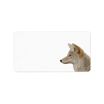 Coyote Profile Label by WorldDesign at Zazzle