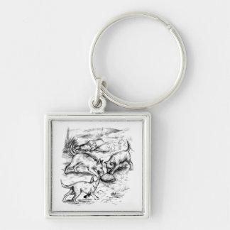 Coyote Pups Keychain