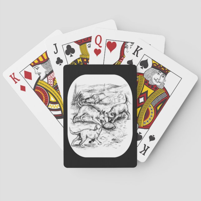 Coyote Pups Poker Cards (Back)