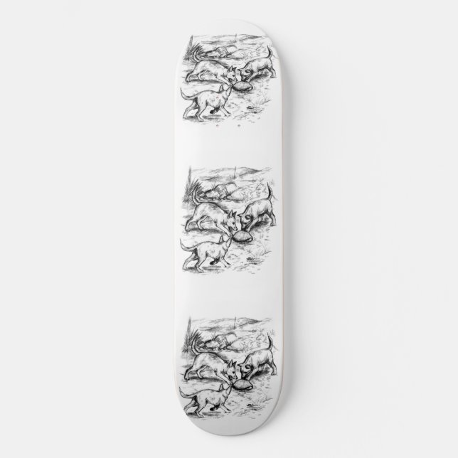 Coyote Pups Skateboard Deck (Front)