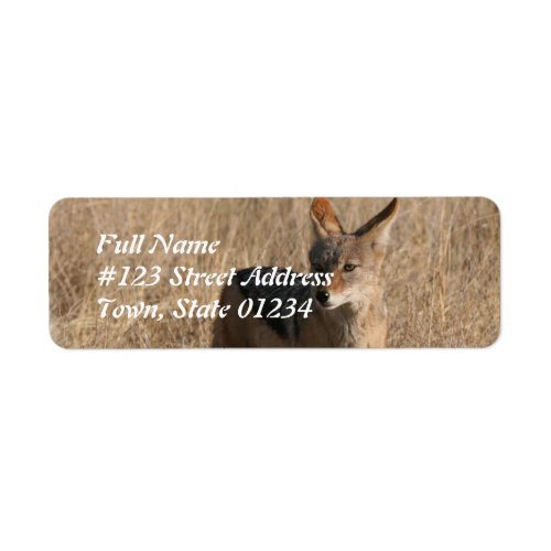 Coyote Return Address Mailing Label