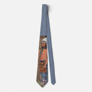 Coyote Running Neck Tie