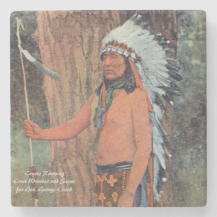 Coyote Running Stone Coaster