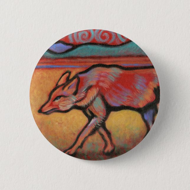 Coyote - Spirit Animal - Totem Button (Front)