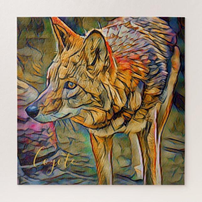 Coyote [Square Jigsaw puzzle] Puzzle (Vertical)