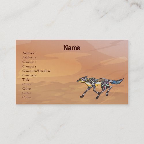 Coyote the Trickster Business Cards