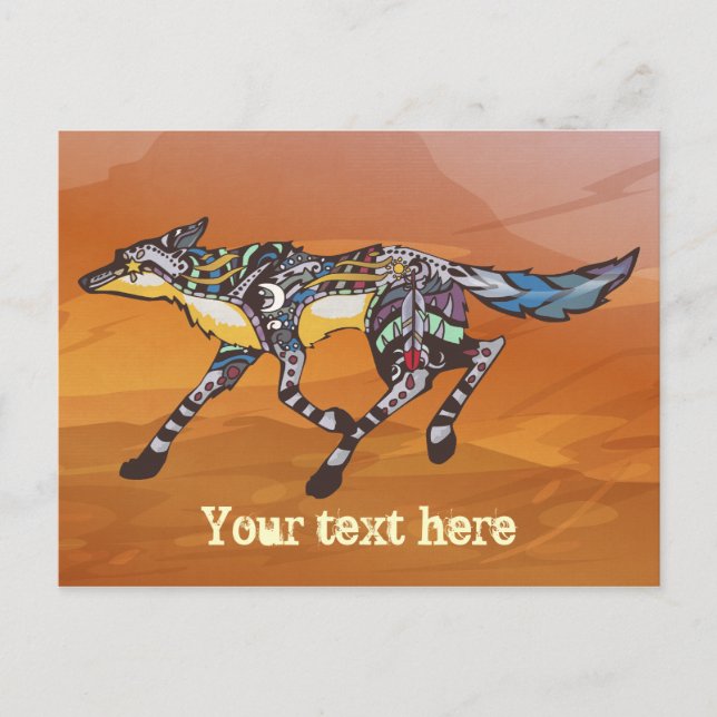 Coyote the Trickster Postcard (Front)