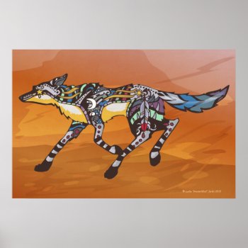 Coyote The Trickster Poster by Customizables at Zazzle