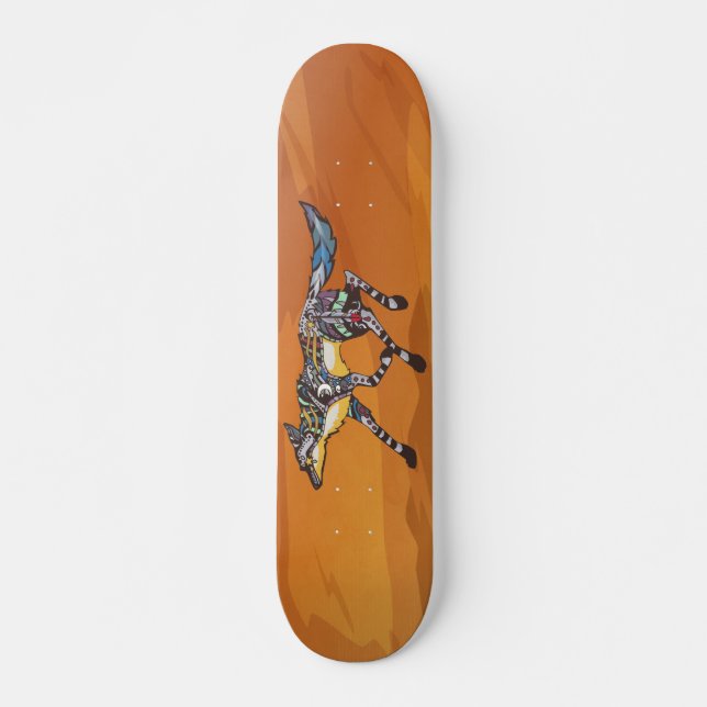 Coyote the Trickster Skateboard (Front)