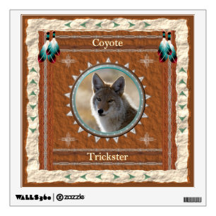Coyote Trickster Energy Wall Sticker