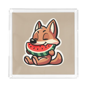 Coyote Watermelon Acrylic Tray