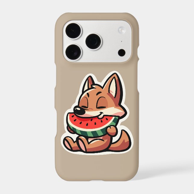 Coyote Watermelon Iphone Case (Back)
