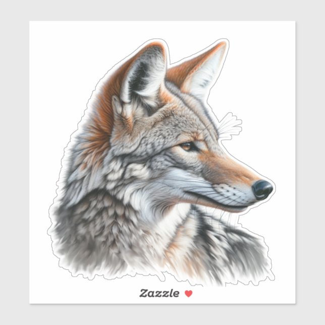 Coyote Wildlife Wild Animal  Sticker (Sheet)