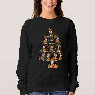 Coyote Xmas Lights Coyote Christmas Tree Sweatshirt