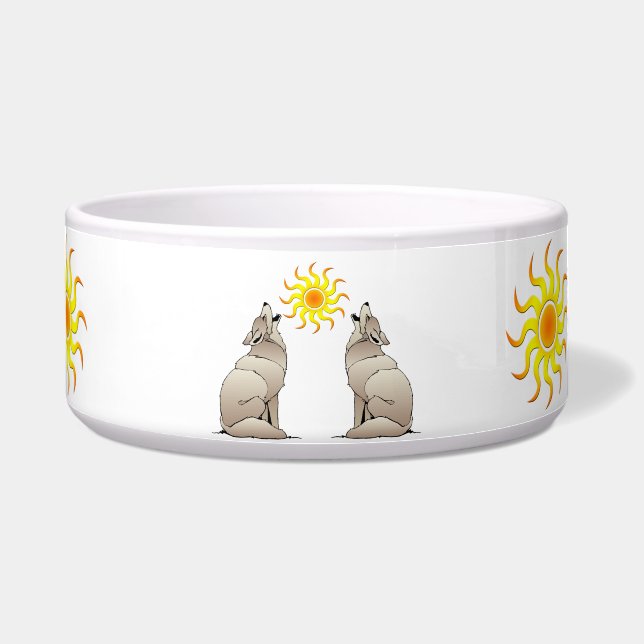 COYOTES HOWLING BENEATH A SOUTHWESTER SUN BOWL (Front)