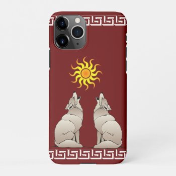 Coyotes Howling Beneath A Southwestern Sun Iphone 11pro Case by CNelson01 at Zazzle