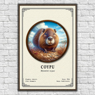 Coypu Zoology Series Poster