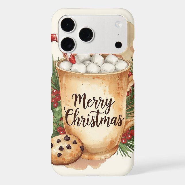 Coze merry Christmas cookie holly festive winter iPhone Case (Back)