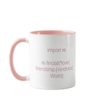 Coziness, Code and Coffee Mug (Pink Lettering)