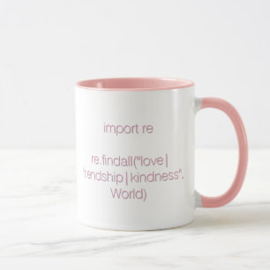 Coziness, Code and Coffee Mug (Pink Lettering)