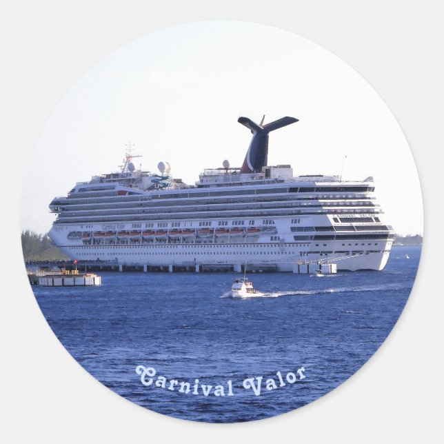 Cozumel Cruise Ship Visit Custom Classic Round Sticker (Front)