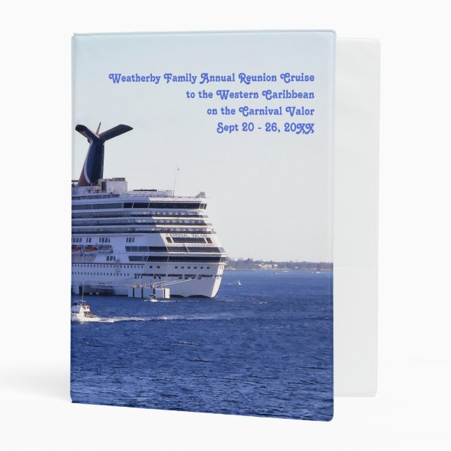 Cozumel Cruise Visit Custom Cruise Memory Book Mini Binder (Front/Inside)