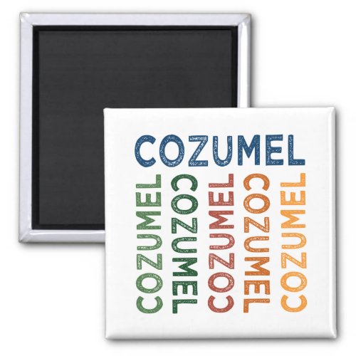 Cozumel Cute Colorful Magnet