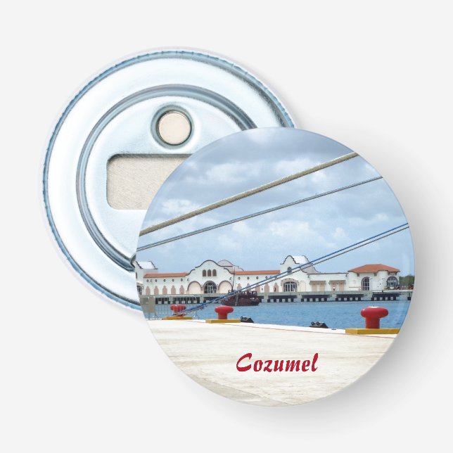 Cozumel Dockside Bottle Opener (Front)