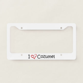 Cozumel License Plate Holder Frame