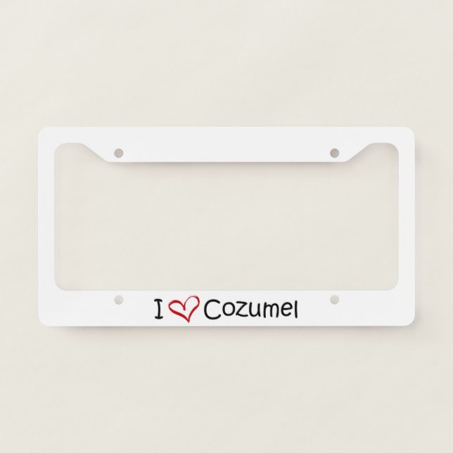 Cozumel License Plate Holder License Plate Frame (Front)