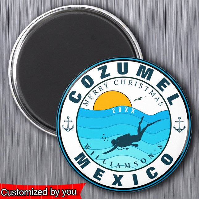 Cozumel Mexico Diving Travel Vacation Souvenir Magnet (Creator Uploaded)