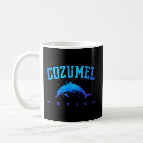 Cozumel Mexico Dolphin Scuba Diver Love Reef Divin Coffee Mug
