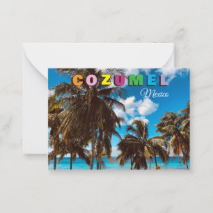 Cozumel Mexico Scenic Travel Note Card