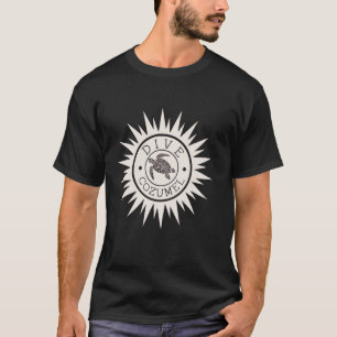 Cozumel Mexico Sea Turtle Sun Scuba Diving Surfer  T-Shirt