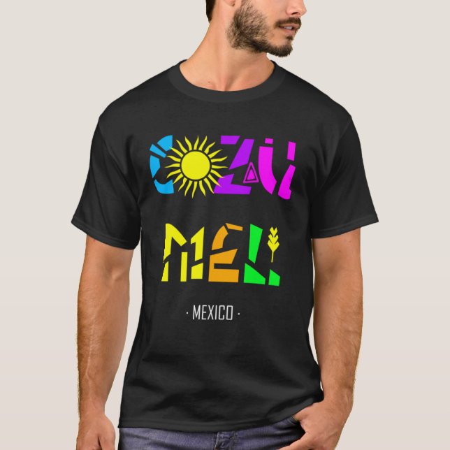Cozumel Mexico  Vacation Beach Country Sun Swim Cr T-Shirt (Front)