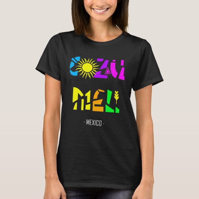 Cozumel Mexico  Vacation Beach Country Sun Swim Cr T-Shirt (Front)