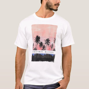 Cozumel Sunset Vacation Souvenir T-Shirt