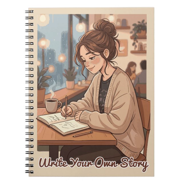 Cozy Aesthetic Write Your Own Story Journal Illust (Front)