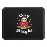 Cozy And Bright Sloth Christmas Lights (2) Hitch Cover