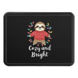 Cozy And Bright Sloth Christmas Lights (3) Hitch Cover