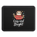 Cozy And Bright Sloth Christmas Lights (4) Hitch Cover