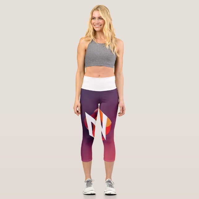 "Cozy and Stylish Leggings'' Capri Leggings (Front)