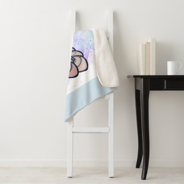 Cozy and warm Sherpa blanket. Blanket (In Situ)