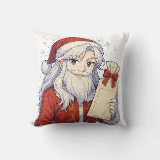 Cozy Anime Santa Cushion 16" x 16"