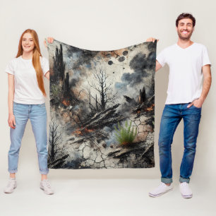 Cozy Artistic Fleece Blanket