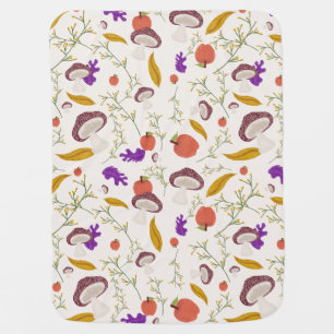 Cozy Autumn Baby Blanket – Hand-Drawn