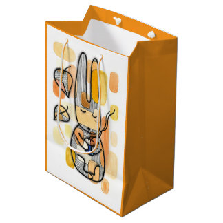Cozy Autumn Bunny Gift Bag