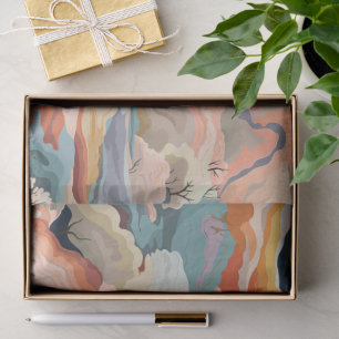 Cozy Autumn Colors Abstract Digital Art Tissue Paper