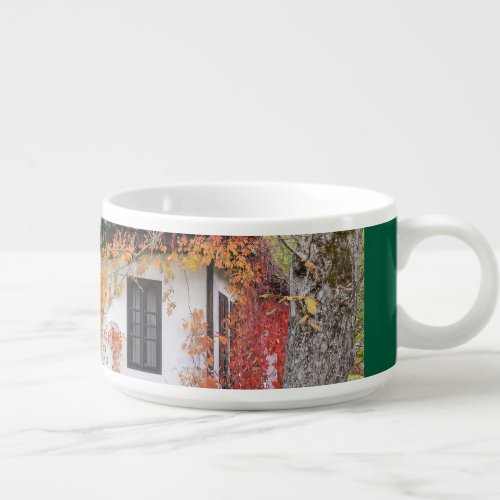 Cozy Autumn Cottage Countryside Architecture Bowl