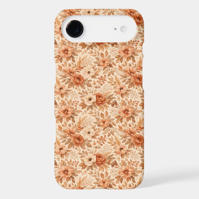 Cozy Autumn Floral Pattern Case-Mate iPhone Case (Back)